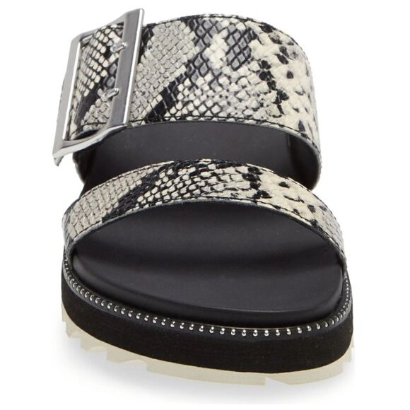 Sorel Roaming Snake Print Buckle Platform Slide - Picture 7 of 9